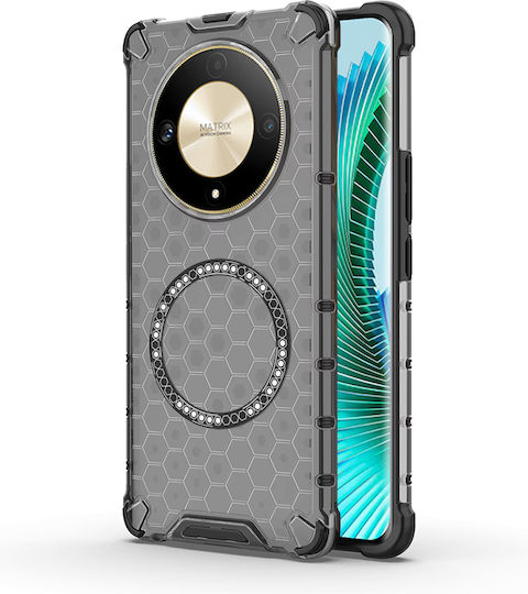 Techsuit Honeycomb Back Cover Silicone Black (Honor Magic6 Lite)