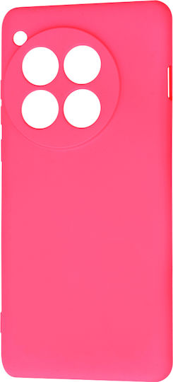 Techsuit Umschlag Rückseite Silikon Fuchsie (OnePlus 12)
