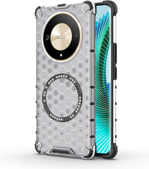 Techsuit Honeycomb Bumper Силикон Бял (Honor Magic6 Lite)