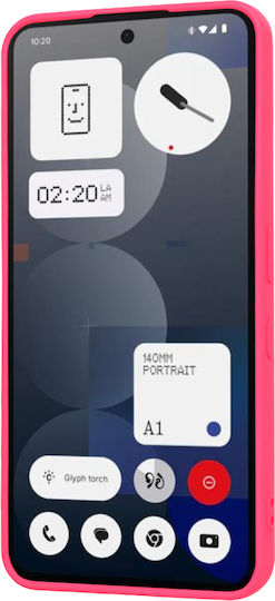 Techsuit Back Cover Silicone Fuchsia (Nothing Phone (3a) Pro)