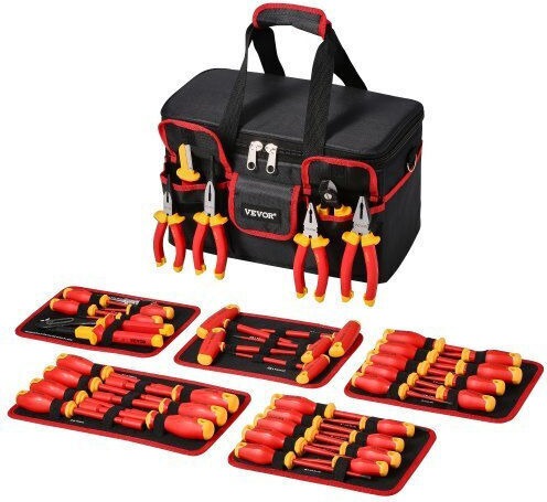 Vevor Tool Case with 50 Electrician's Tool Set