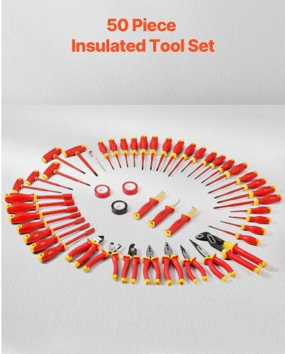 Vevor Tool Case with 50 Electrician's Tool Set