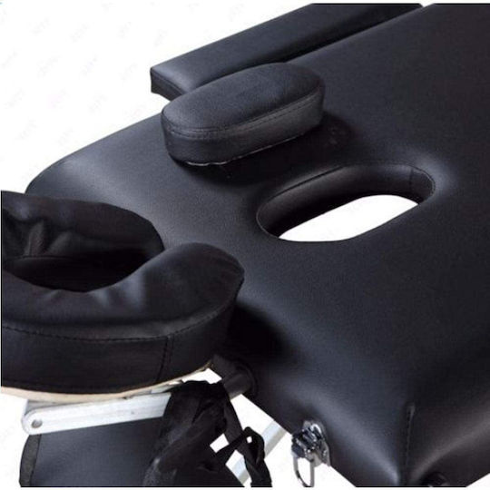 ACP Portable/Folding Black Massage and Physiotherapy Bed 180x62cm