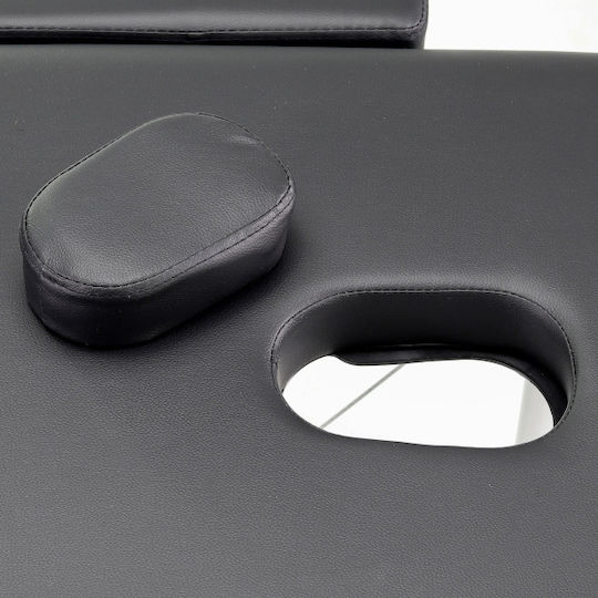 ACP Portable/Folding Black Massage and Physiotherapy Bed 180x62cm