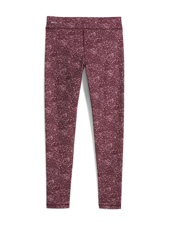 PUMA Kids Legging Sports Long Burgundy Ess Aop