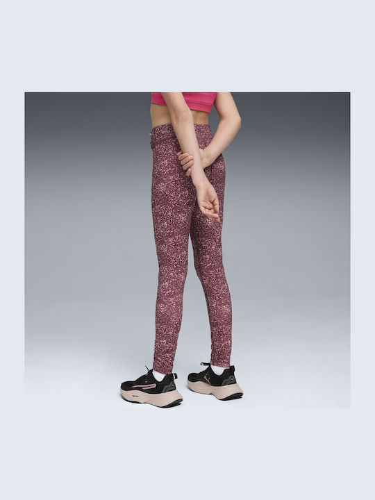 Colant Copii Sportiv Lung Burgundy Ess Aop