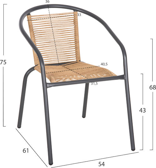 Garten- und Outdoor-Möbelsets Speisesaal 5 Stück Grau