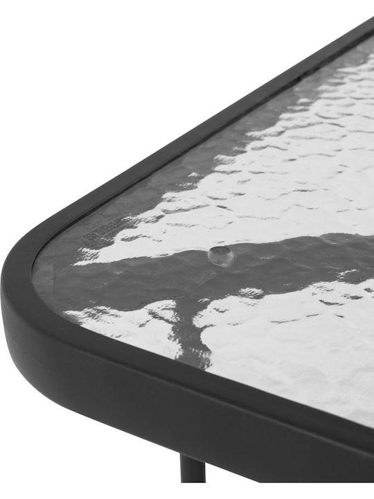 Set Sala De Mese Pentru Exterior Adam 5 Piese Negru