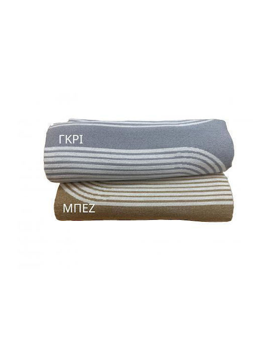 Linea Home Elgin Ριχτάρι Πολυθρόνας Chenille 180x160εκ. Γκρι