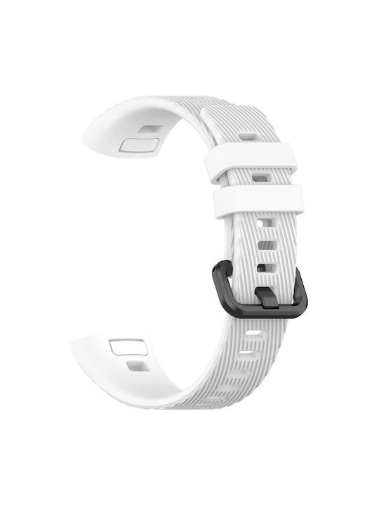 Curea din Silicon Huawei Band 3/4 Pro Alb