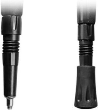 Set De Bastoni Pentru Drumeție 2 Bucăți + 4 Vârfuri Coșuri Pentru Zăpadă Mâner Din Cauciuc Natural Aluminiu Lungime Reglabilă 67-136 Cm