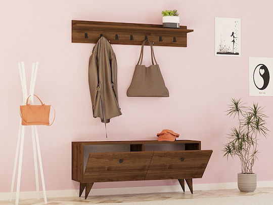 Έπιπλο Εισόδου Walnut 113x48.5x35εκ.