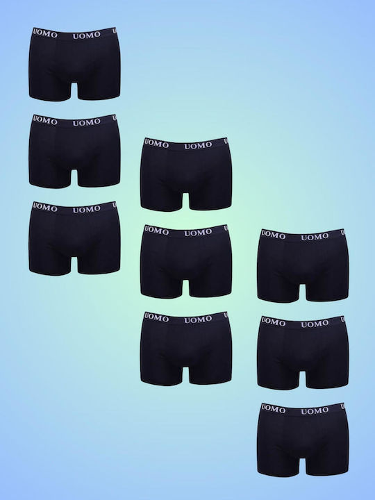 Herren Boxershorts Black 9Packung