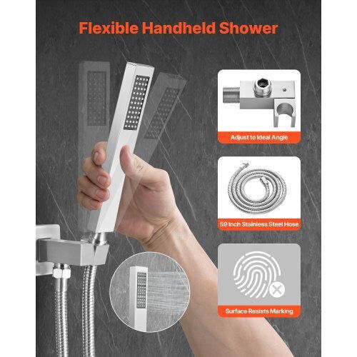 Vevor Handheld Showerhead with Hose