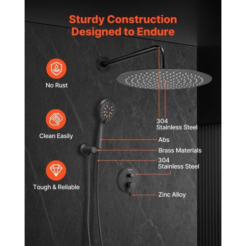 Vevor Handheld Showerhead with Hose