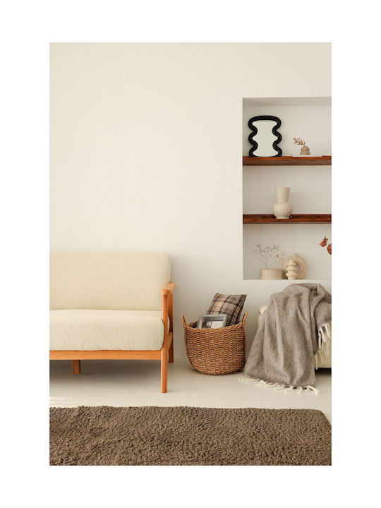 Nika Doppelsitzer Sofa Samt White 133x78x82cm
