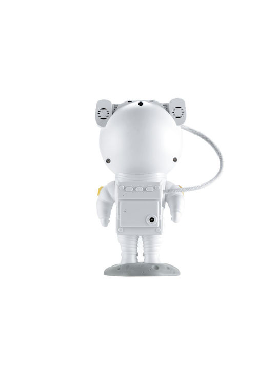 Kinderprojektorlampe Astronaut Weiß 21x11cm