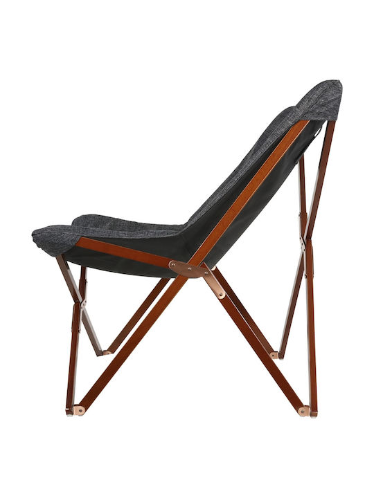 Outdoor Armchair Wooden Mixed Grey 73x85x95cm