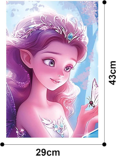 Playful Mario Puzzle 100 Pieces Glitter Fairy Princess In The