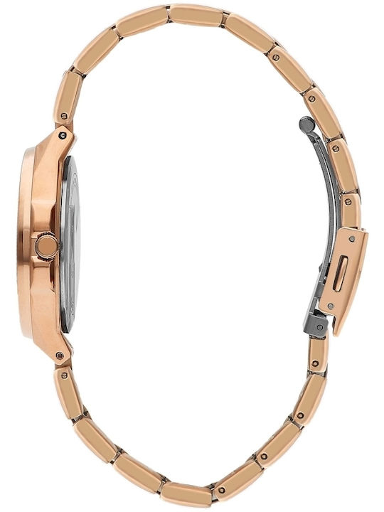 Lee Cooper Ceas de Damă cu Rose Gold Brățară Metalică