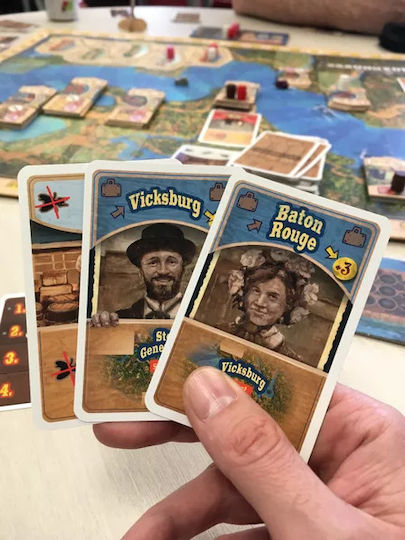 Board Game Broadhorns: Early Trade on the Mississippi for 2-4 Players 14+ Years Old (EN) Rio Grande Games