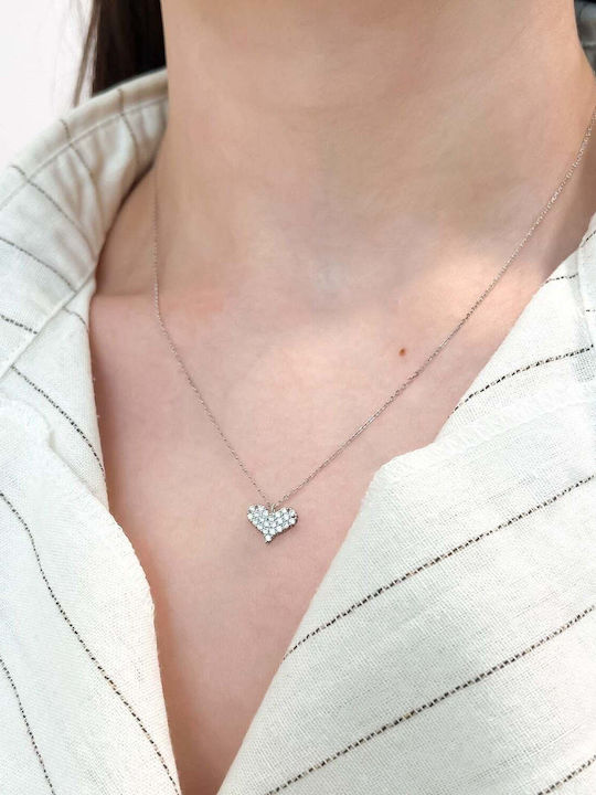 Sorelly Necklace with design Heart from Silver