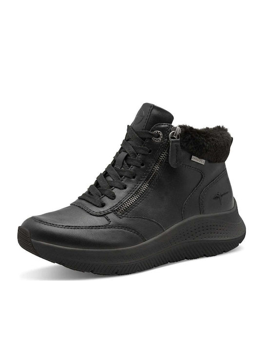Women's Ankle Boots with Fur Black