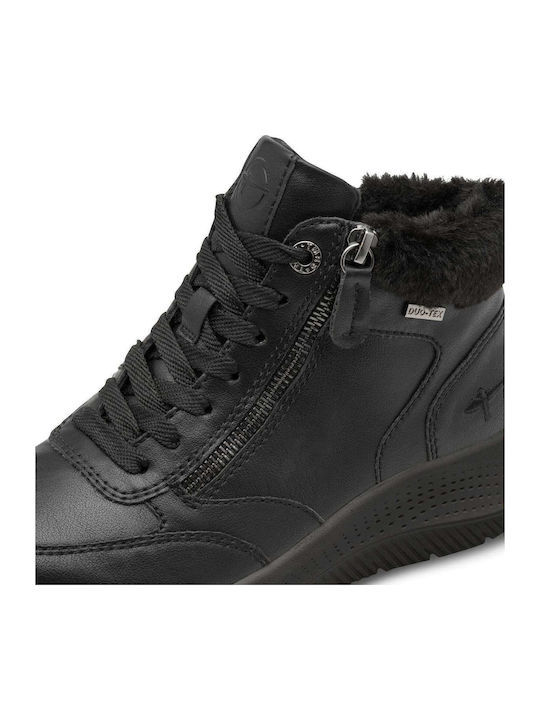 Women's Ankle Boots with Fur Black