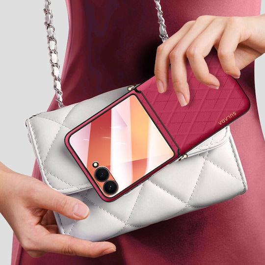 Sulada Umschlag Rückseite Kunststoff Orange (Galaxy Z Flip7)
