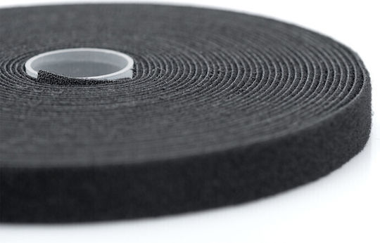 Digitus Black Self-Adhesive Hook & Loop Tape Black 15mmx10m 1pcs