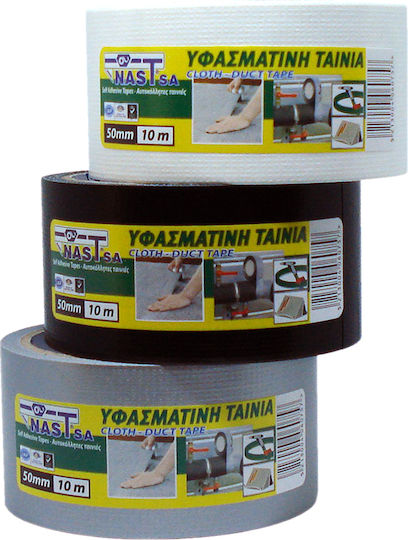 Nast S.A. Black Self-Adhesive Fabric Tape Black 50mmx10m 1pcs