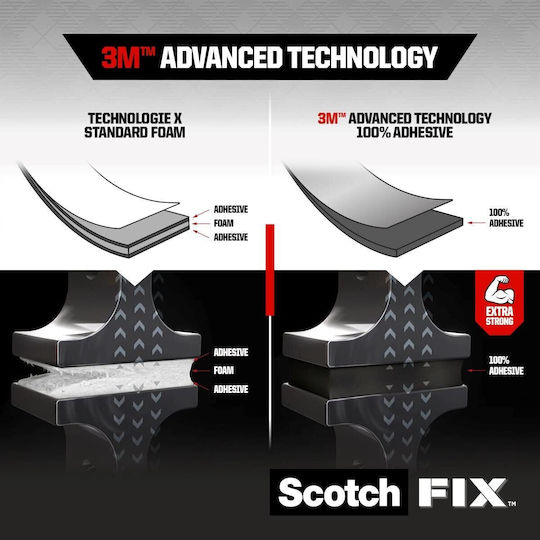Scotch Self-Adhesive Double-Sided Tape Black 19mmx5m 1pcs
