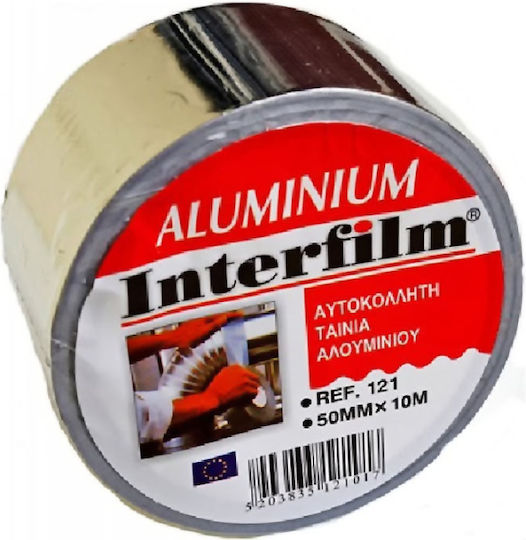 Αυτοκόλλητη Ταινία Αλουμινίου Καφέ 10mx38mm