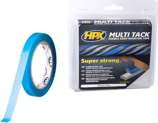 HPX Multi tack Selbstklebend Doppelseitiges Klebeband Bunt 19mmx25m 1Stück