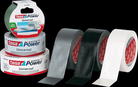 Tesa Self-Adhesive Fabric Tape Black 50mmx50m 1pcs