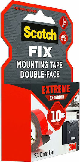Scotch Self-Adhesive Double-Sided Tape Black 19mmx1.5m 1pcs