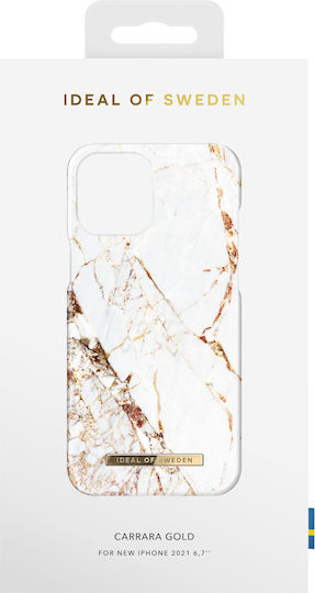 iDeal Of Sweden Printed Back Cover Plastic Carrara Gold (iPhone 13 Pro Max)