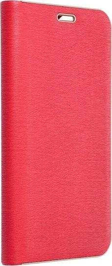Forcell Luna Gold Книга Изкуствена кожа Червен (Redmi Note 10 Pro)