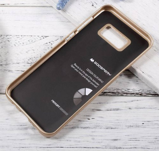 Mercury iJelly Back Cover Σιλικόνης Χρυσό (Galaxy S8+)