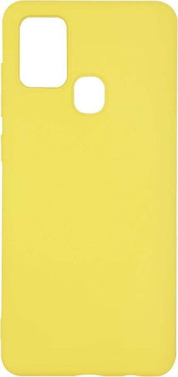 Sonique Liquid Задна корица Силикон Жълт (Galaxy A21s)