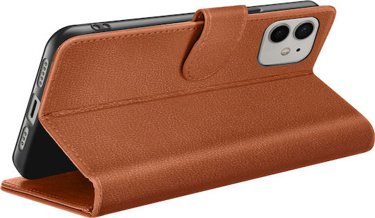 Zanaé Wallet Case Iphone 12 12 Pro Stand Magnetic Tab Brown