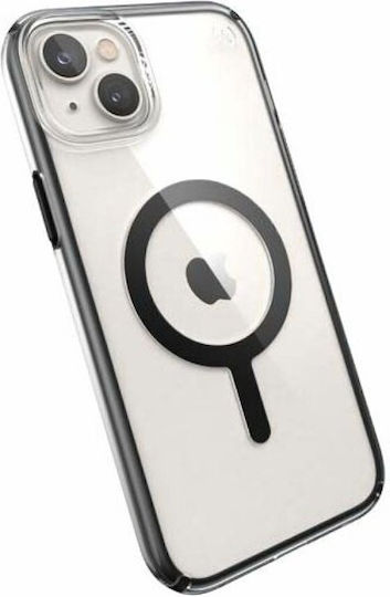 Speck Perfect-Clear Impact Geometry MagSafe Microban Back Cover Silicone Clear / Black (iPhone 14 Plus)