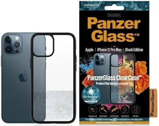 PanzerGlass Clearcase Antibacterial Back Cover Negru (iPhone 12 Pro Max)