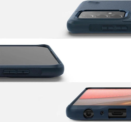 Ringke Onyx Umschlag Rückseite Kunststoff / Silikon mit Band Set mit Glas Gray (Galaxy A72)