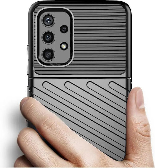 Powertech Back Cover Σιλικόνης Μαύρο (Galaxy A72)