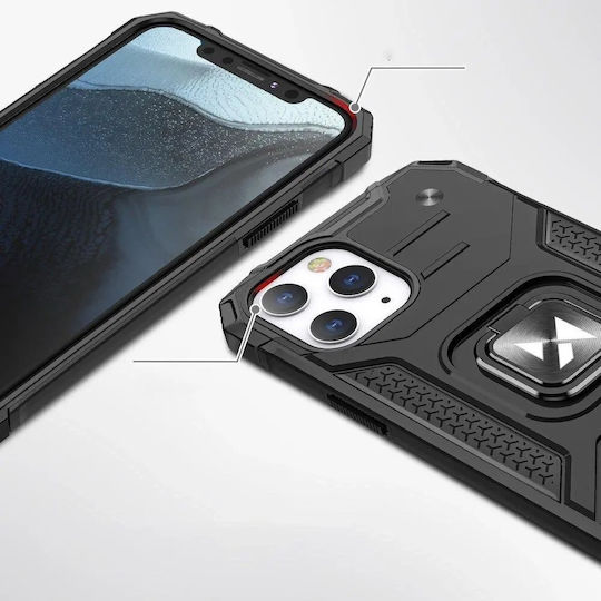 Wozinsky Ring Armor Kickstand Back Cover Πλαστικό Μπλε (iPhone 13)