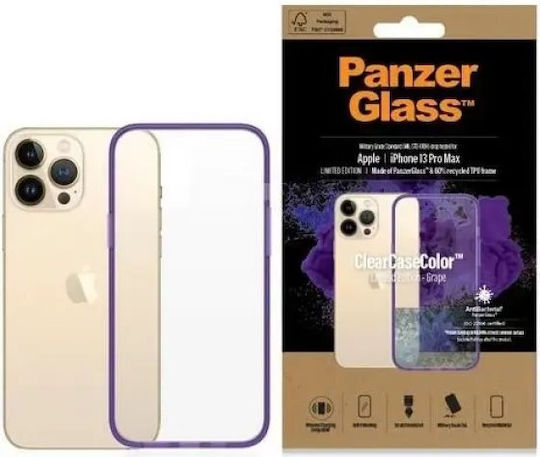 PanzerGlass ClearCase Antibacterial Limited Edition Задна корица Пластмаса Grape (iPhone 13 Pro Max)