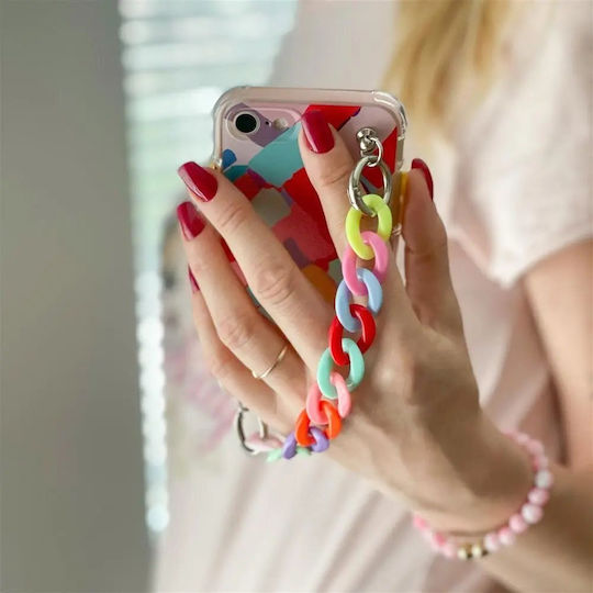 Hurtel Color Chain Flexible Back Cover Plastic / Silicone Multicolour (iPhone 13 mini)