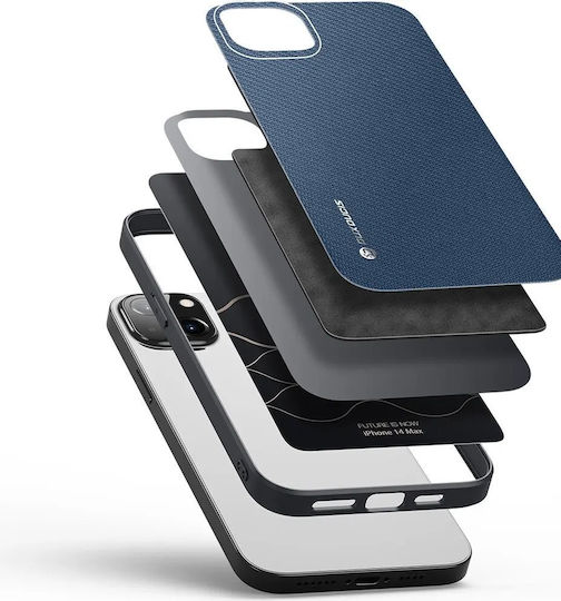 Dux Ducis Fino Back Cover Πλαστικό / Υφασμάτινο Σκούρο Μπλε (iPhone 14 Plus)