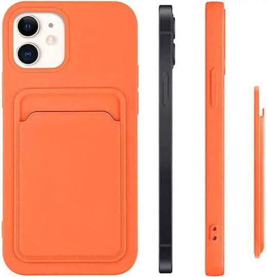 Hurtel Card Back Cover Silicon cu Suport pentru Carduri Negru (Redmi Note 11 Pro+ 5G)